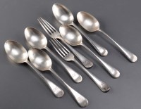 Lot 653 - Three late Victorian dessert spoons, by Walker...