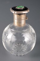 Lot 712 - An Edward VIII cut glass toilet jar, with...