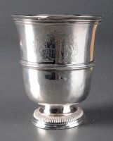 Lot 725 - A Dutch silver beaker, possibly 18th Century,...