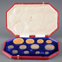 Lot 736 - A George V 1911 Coronation proof set of coins,...