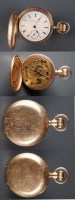 Lot 757 - A gilt metal gentleman's Hunter pocket watch,...