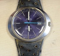 Lot 773 - An Omega Geneve Dynamic stainless steel...