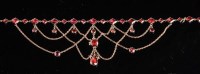 Lot 797 - A garnet necklace, c.1880, the front composed...