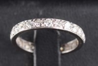 Lot 838 - A diamond eternity ring, c.1900, set...