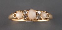 Lot 860 - A pearl and diamond ring, circa 1890, the...