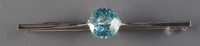 Lot 867 - A blue zircon brooch, circa 1900, the circular...