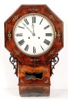 Lot 947 - A mid 19th Century mahogany veneered drop dial...