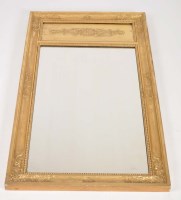 Lot 965 - A gilt frame pier glass with ornate moulded...