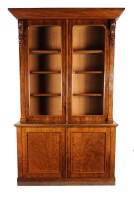Lot 991 - An early Victorian mahogany bookcase, the...