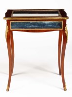 Lot 1021 - A French style bijouterie cabinet, the...