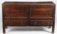 Lot 1024 - An early 18th Century rectangular oak mule...