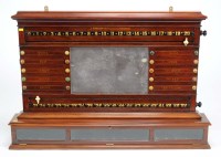 Lot 1044 - A mahogany snooker scoreboard, by J. Ashcroft...