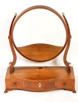 Lot 1063 - A 19th Century mahogany swing frame toilet...