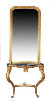 Lot 1075 - A 19th Century giltwood and gesso console...