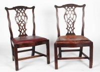 Lot 1088 - A Harlequin set of Chippendale period and...