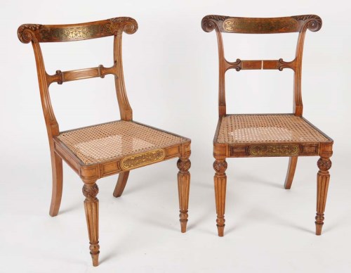 Lot 1113 - Attributed to Gillows: five Regency rosewood...
