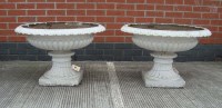 Lot 1116 - A pair of late 19th Century cast iron garden...