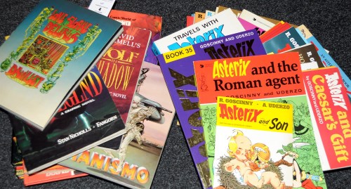 Lot 4 - Sundry graphic novels Asterix Books and other...