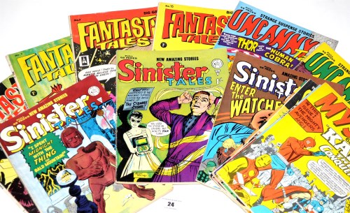 Lot 24 - British reprint comics, including: Sinister...