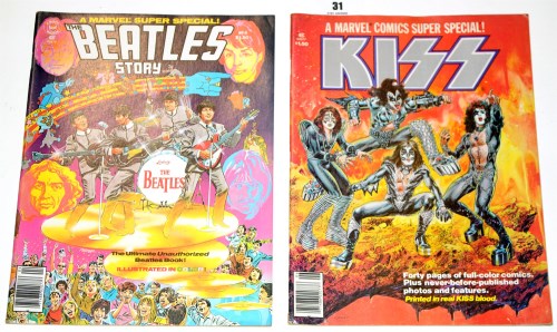 Lot 31 - Marvel Comics Super Special: Kiss and Marvel...