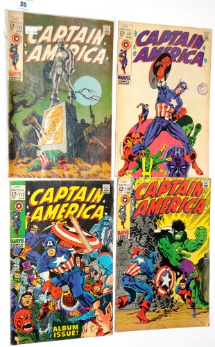 Lot 35 - Captain America, No's. 110, 111, 112 and 113. (4)