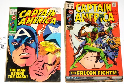 Lot 36 - Captain America, No's. 114, 115, 118-129...