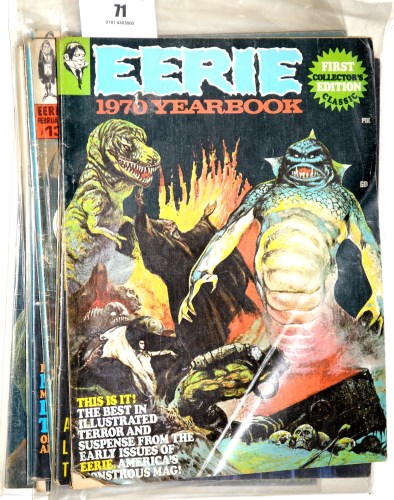 Lot 71 - Eerie comics magazine (published by Warren...