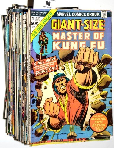 Lot 80 - Master of Kung Fu, sundry issues from No....