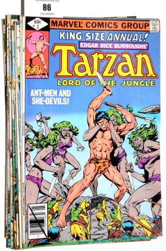 Lot 86 - Tarzan Lord of the Jungle (Marvel published...