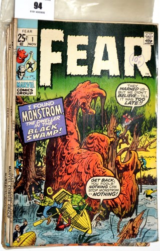 Lot 94 - Fear, No's. 1 (published 1970), 2, 3, 4, 6, 8,...