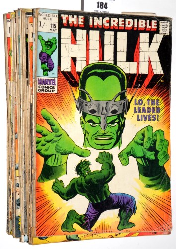 Lot 184 - The Incredible Hulk, No's. 115-134 inclusive....