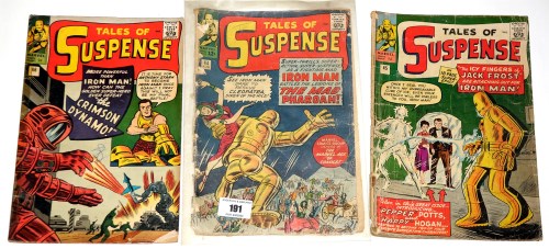 Lot 191 - Tales of Suspense, No's. 44, 45 and 46...