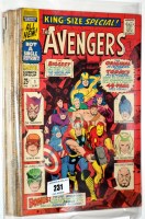 Lot 231 - The Avengers King-Size Special Annual, No's. 1,...