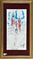 Lot 40 - Antoni Sulek ''St. Mary's Cathedral, Krakow''...
