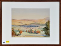 Lot 45 - William Lyons Wilson A panoramic landscape...