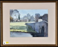 Lot 94 - Denis Swinney Warkworth watercolour 27 x 36cms;...