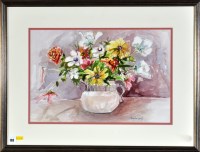 Lot 103 - Mary Ann Weselyk Flowers in a jug signed...