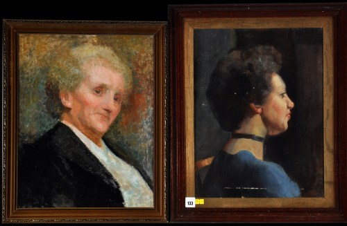 Lot 133 - Julia Dorothy Barnby ''Painting of a head from...