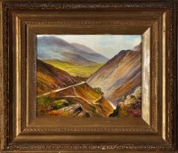 Lot 167 - George Willis Pryce A mountain road signed;...