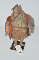 Lot 303 - A 19th Century composite doll modelled as...