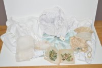 Lot 317 - Two Victorian lace children's bonnets; another...