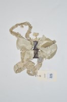 Lot 325 - A pair of Edwardian cream silk garters, with...