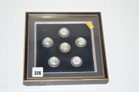 Lot 326 - Six late 19th Century giltmetal buttons,...
