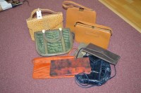 Lot 338 - Crocodile, snakeskin and other leather...