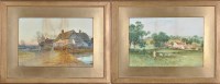 Lot 55 - George Bedford -''A Hampshire Village'' and...