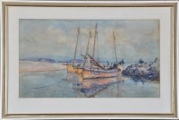 Lot 111 - A*** Brownlee Douharty - Fishing boats on the...