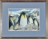 Lot 113 - Richard Wawro - ''Penguin Colony on South...