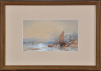 Lot 115 - T*** W*** - Fishing boats in an estuary with...