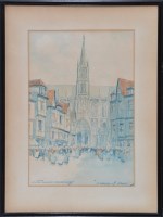 Lot 137 - Victor Noble Rainbird - ''A corner of Rouen'',...