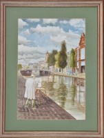 Lot 144 - Frederick H*** Cork - An artist painting by a...